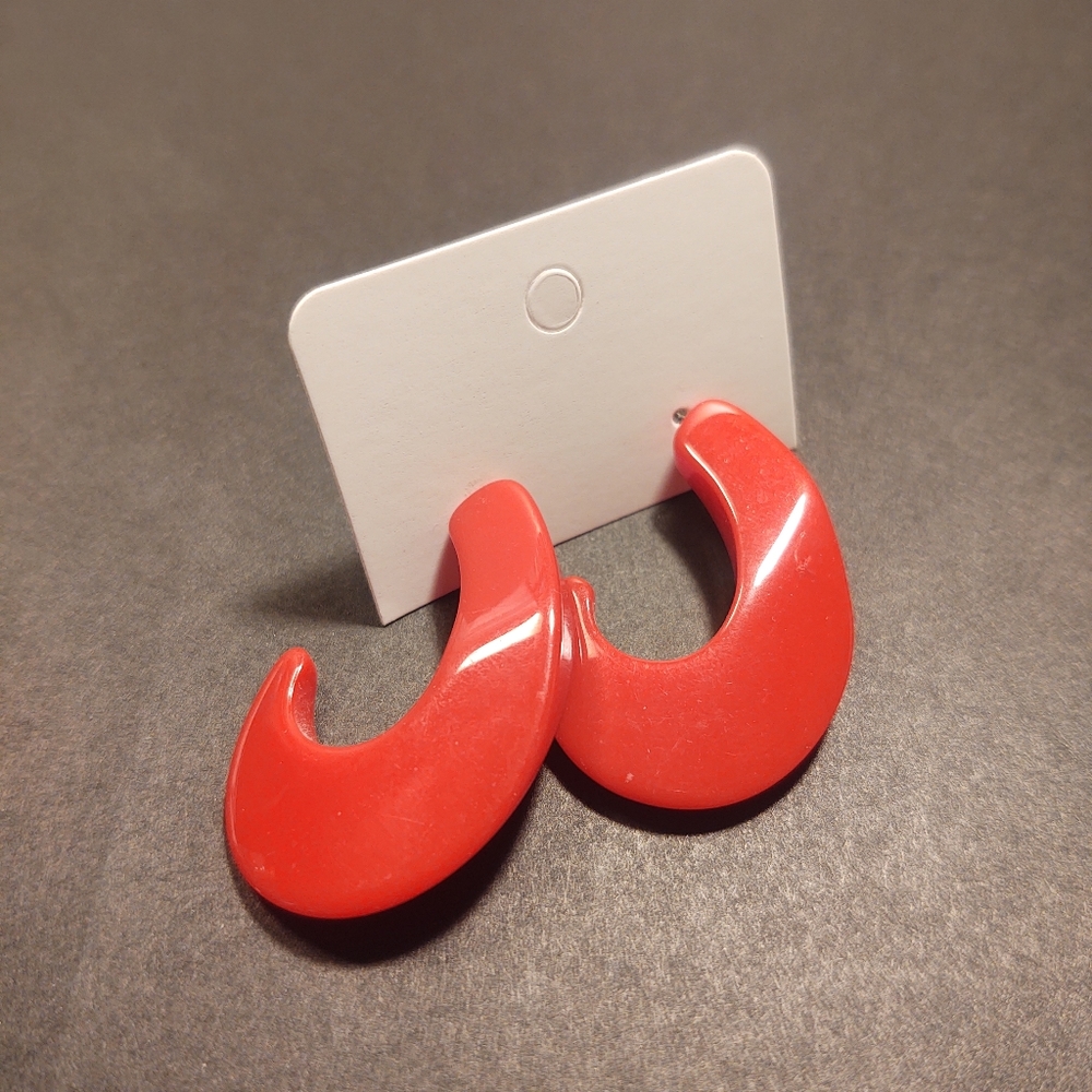 Red earrings